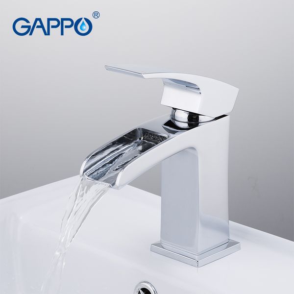 

gappo basin faucets griferia bathroom basin mixer chrome deck mounted tap waterfall brass faucet water taps torneira
