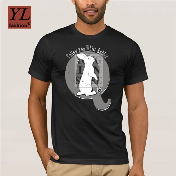 

2020 summer fashion street с коротким рукавом футболка anon follow the white rabbit карманные часы тенниска