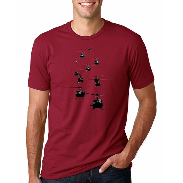 

uh 1 huey helicopter vietnam brings the om - popular tagless tee t-shirtnew t shirt spring summer