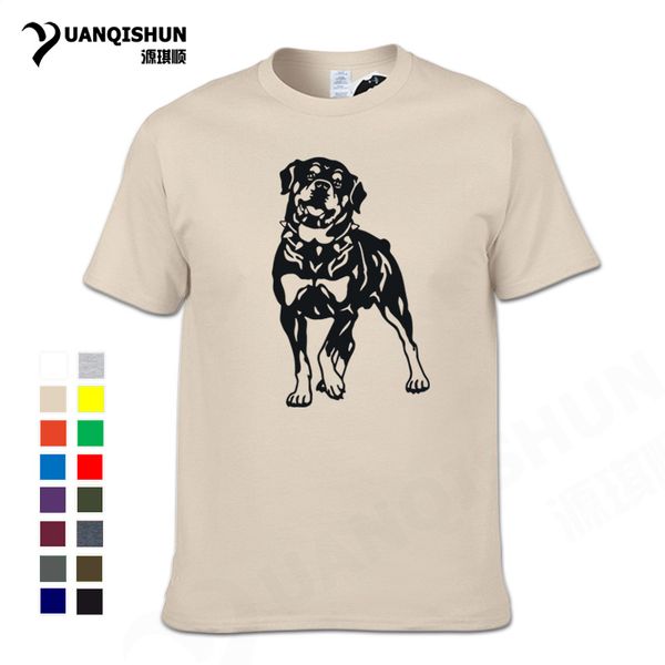

rottweiler dog car printing t-shirt mens animal print t-shirt 16 colors pure cotton short sleeves tee unisex