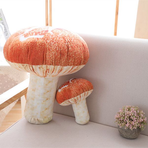 

3d mushroom throw cushion removable stuffed plush toys sofa decor birthday gift