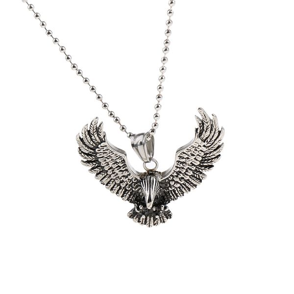 

fashion charm women lady eagle stainless steel necklace, Silver