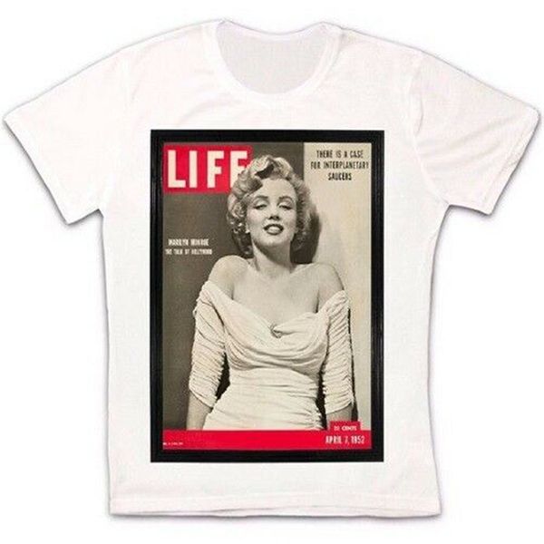 

marilyn monroe life magazine 50s retro vintage hipster t shirt 1364 fashion tee shirt