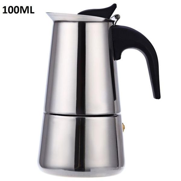 

lucog stainless steel moka coffee maker mocha stoveespresso latte filter coffee pot percolator tools 2/4/6/9 cup