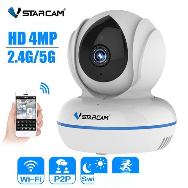 

surveillance s vstarcam ip c22q 4mp ip camera 2.4g/5g wifi camera ir night vision motion alarm video surveillance security camera h.265