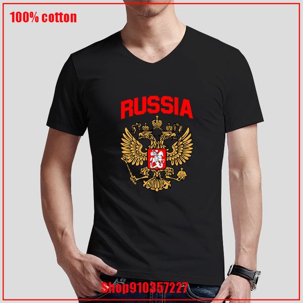 

russia double eagle summer v-neck t-shirts print casual tees new coming vintage blouses trendy pop shirt fashion