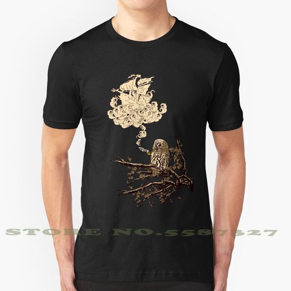 

wow it's a ship fashion vintage tshirt t shirts owl ship gandalf smoke smoking xiaobaosg lotr lord ring frodo movie funny