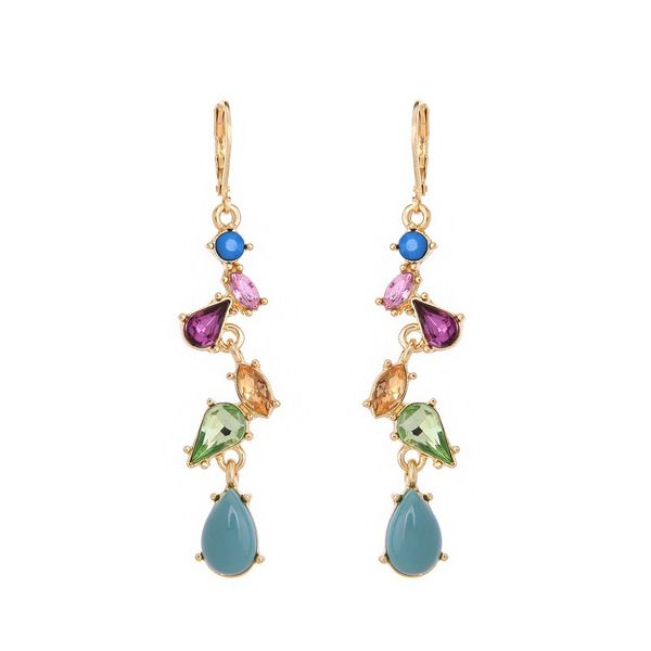 

joolim jewelry wholesale/ fresh style multicolour charm drop earring design jewelry ing, Silver
