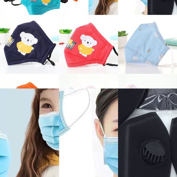 

breather face mask pure cotton filter valve washable reusable children dustproof smo 5wc2 5zyi1