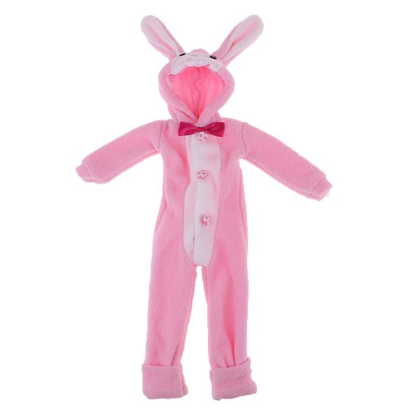 

1/4 bjd msd plush clothes hoodies jumpsuits princess pink for night lolita