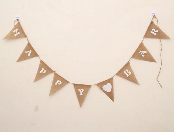 

fashion mr & mrs wedding p props vintage banner jute burlap bunting just married rustic garland party hanging decoration
