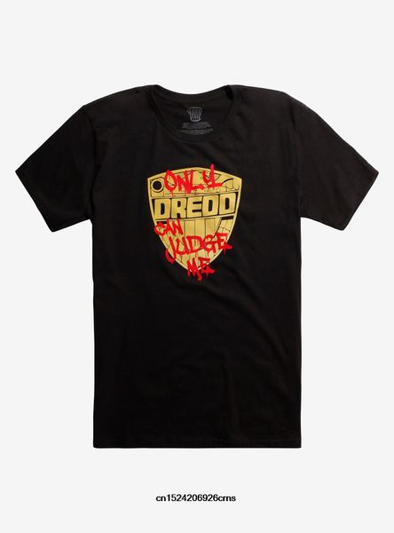 

fashion printing cotton men's t-shirt judge dredd only dredd can judge me t-shirt mens funny t shirts