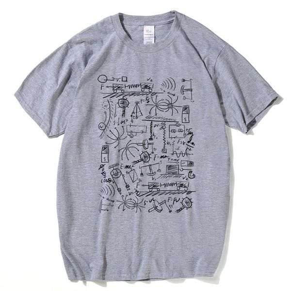 

физика футболка человек с коротким рукавом круглый воротник смешные tshirts geek 100% хлопок футболка nerd мужской math tee shirt de marque