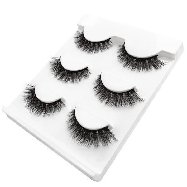 

false eyelashes 3 pairs 3d mink natural long volume eye lashes beauty makeup