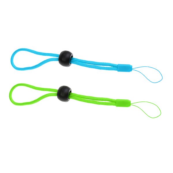 

2pcs adjustable scuba diving anti-dropped lanyard wrist strap for camera green+blue