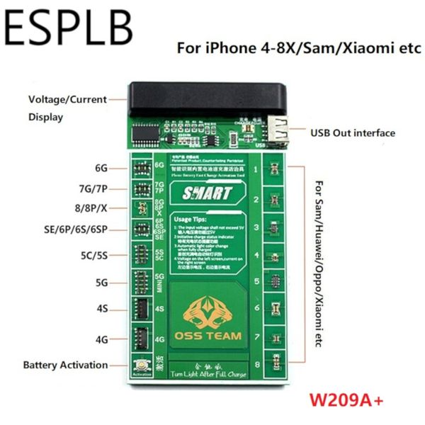 

esplb зарядки аккумулятора активации совет для p 8 7p 7 6p 6s 6sp 5s 5c 5 4 / samsung // oppo / huawei с fast charging