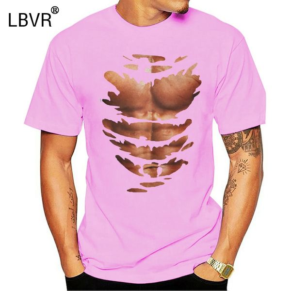 

chest six pack abs fitness muscle joke even lift prank funny t-shirt (white