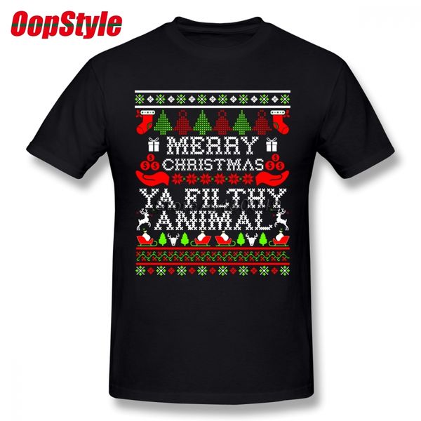 

merry christmas ya filthy animal t shirt for men plus size cotton team tee shirt 4xl 5xl 6xl camiseta