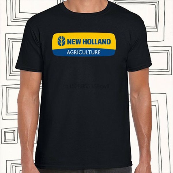 

new holland тракторы логотип компании mens black t-shirt размер s m l xl xxl xxxl