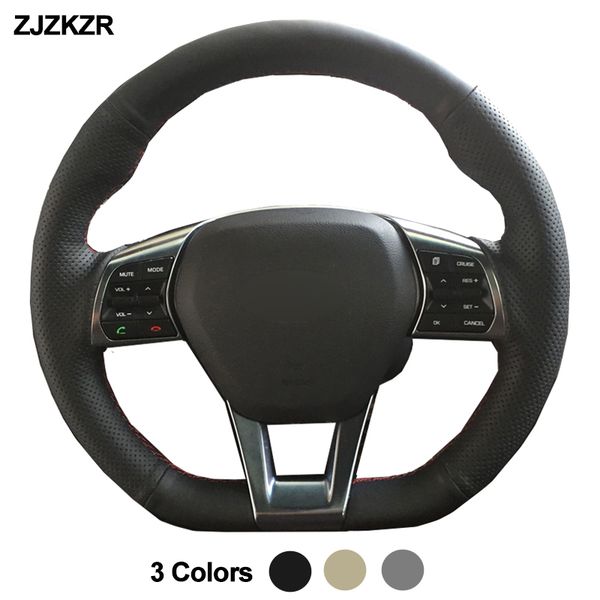 

car auto steering-wheel cover for sonata 9 2020 2020 (3-spoke) stuurhoes funda volante car accessories