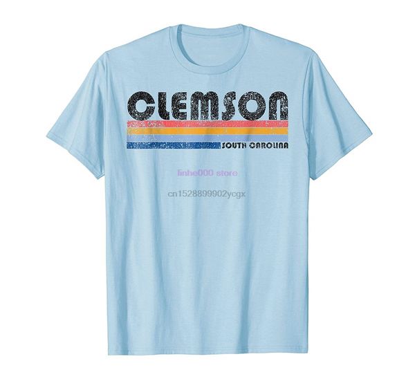 

brand men shirt classic vintage 1980s style clemson sc t shirt