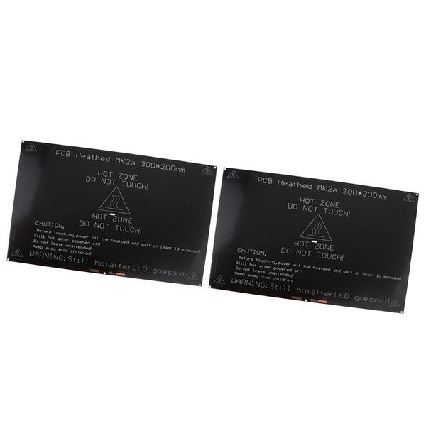 

2x aluminium heated pcb bed 12v 24v heatbed 200*300*3mm for mk3 3d printer