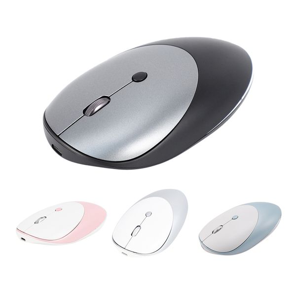 

bluetooth 5.0 + 3.0 + 2.4g wireless mouse aluminum alloy charging ultra-thin three-mode wireless mute mouse for pc laptop