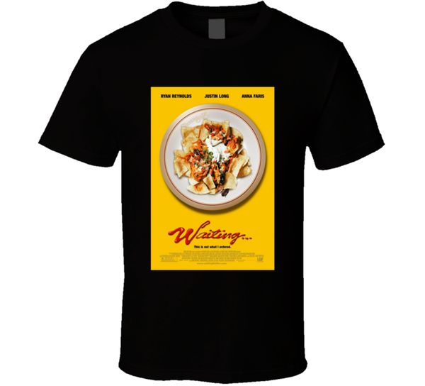 

new waiting comedy classic movie poster men's t-shirt size s-2xl latest new style tee shirt