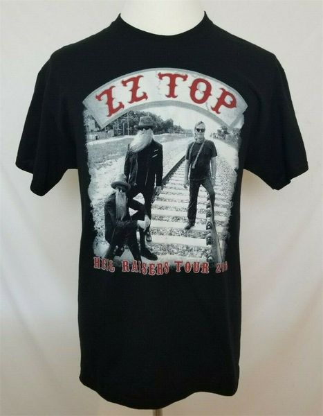 

zz top ад raisers tour 2019 mens l black graphic t-shirt concert тройник большой euc бесплатная доставка light tee shirt