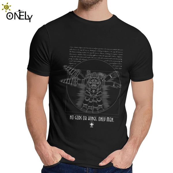 

2019 bioshock big daddy tee shirt for slim pure cotton t-shirt fashion crewneck