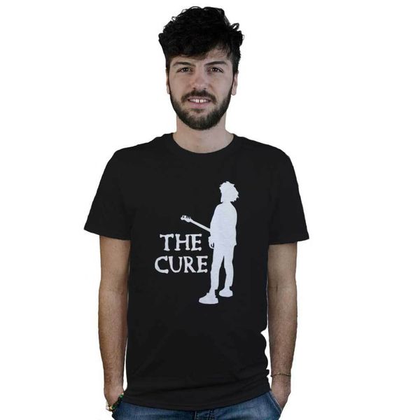 

t shirt the cure t shirt rock schwarz mit logo weis musik dark new wave long sleeve hoddies hoddie short sleeve tee shirt