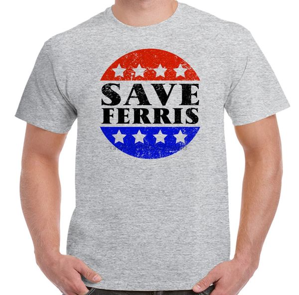 

distressed save ferris - tribute to ferris bueller day off movie mens t-shirt(1