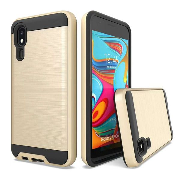 

brushed hybrid case 2 in 1 phone cover for lg stylo 6 k51 v40 cover moto g stylus g7 e5 playarmor rugged shockproof case with opp bag