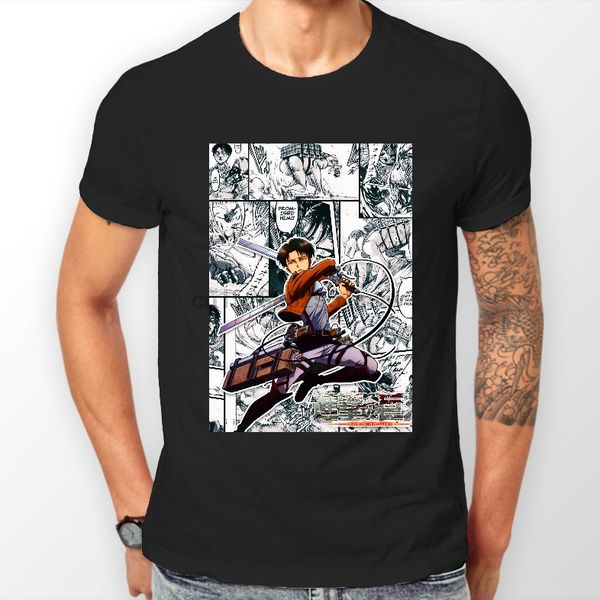 

2019 new mens attack on titan cool shingeki no kyojin anime aot tshirt t-shirt tee all sizes tee shirts