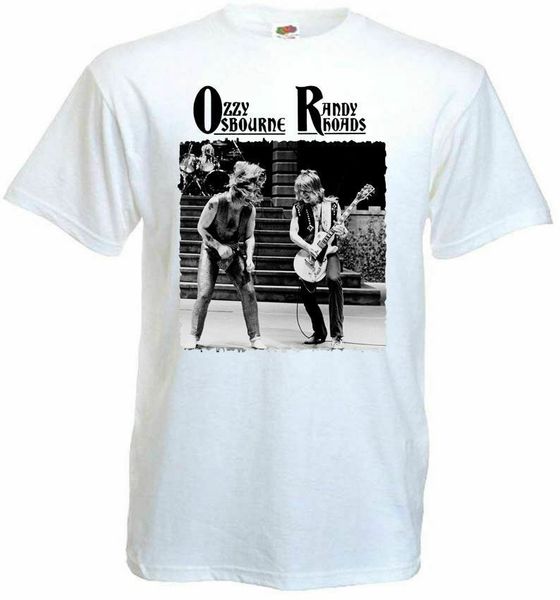 

randy rhoads ozzy osbourne - poster v9 t-shirt white new t shirt