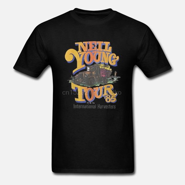 

new vtg 1985 neil young tour rock music concert reprint t-shirt size s - 2xl