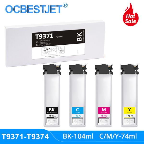 

ink cartridges t9371 t9372 t9373 t9374 cartridge with pigment for workforce pro wf-c5790dwf wf-c5290dw c5790 c5290 printer