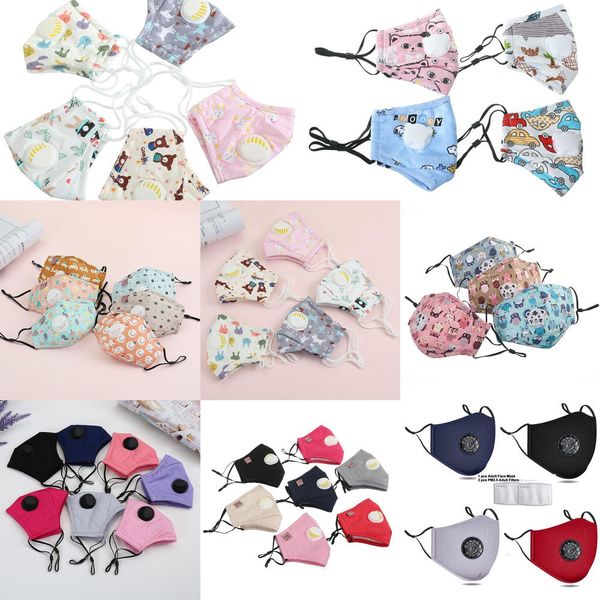 

mouth mask cotton face with valve pm2.5 filter anti-dust smoke outdoor indoor adjustable r w81l