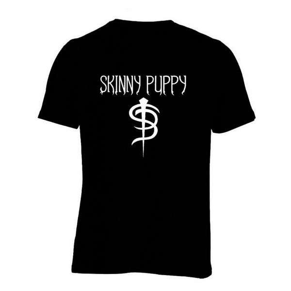 

skinny puppy logo tee black cotton new men's t-shirt size s to 3xl hip hop clothing cotton short sleeve t shirt tee