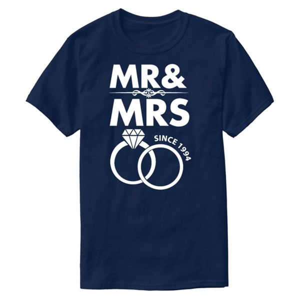 

the new fashion mr and mrs since 1994 wedding anniversary tshirt for men 100% cotton cute clothes men and women t shirts