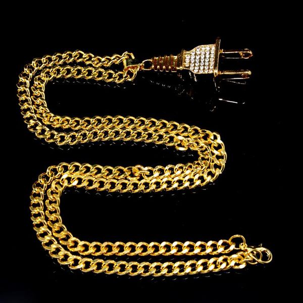 

men women fashion long gift charming alloy hip hop accessories portable jewelry necklace, Silver