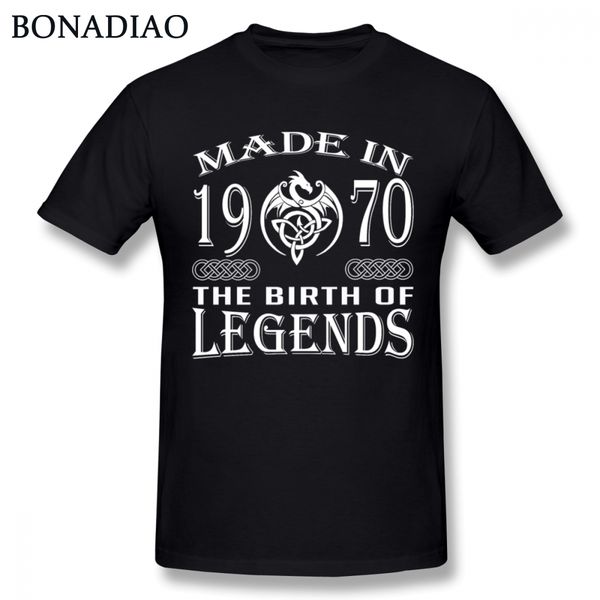

born in 1970 48 years birthday gift tee shirt for man cotton short sleeve retro t-shirt
