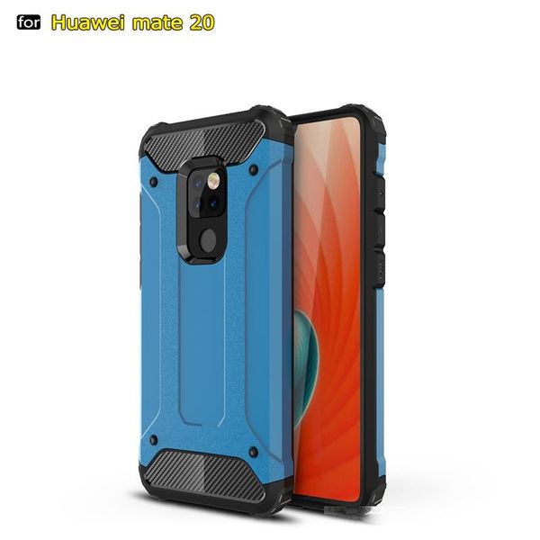

heavy duty armor slim hard rubber cover silicone phone case for huawei mate 20 hybrid back cover