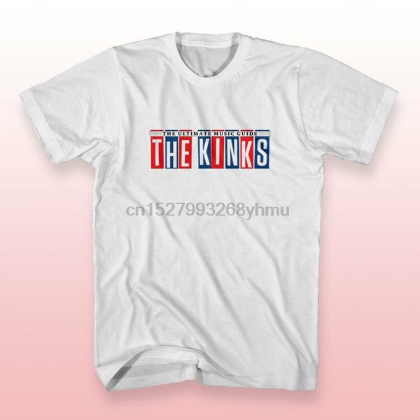 

the rock kinks white s-xxxl size men's t-shirts