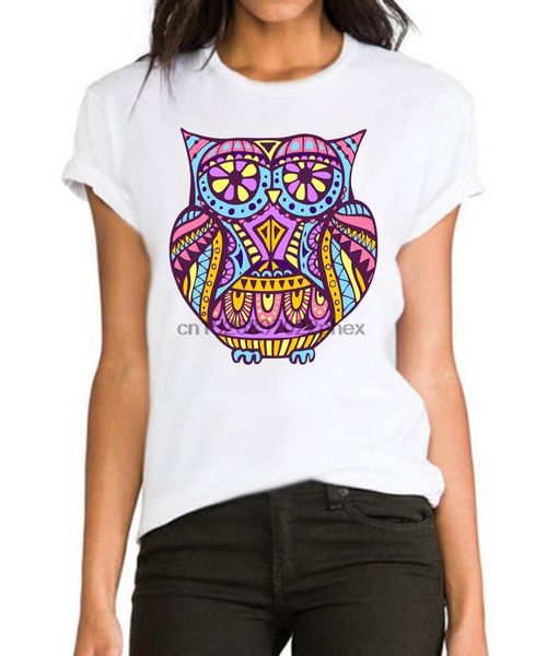 

декоративная сова декор печатного битник swag дамы женская девушка тенниска верхние части тройника мужчин т рубашки