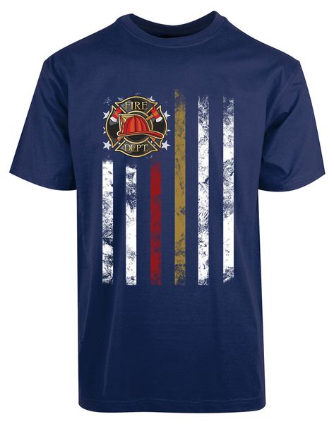 

american flag fire department new men's shirt rescue team labor pride super hero