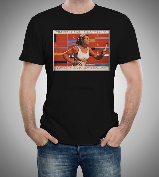 

spartakiada nations ussr soviet posters t-shirt s to 5xl