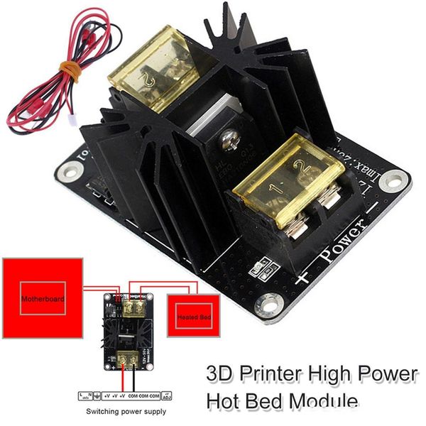 

3 printing 3d printer parts & accessories 30a high power heated bed expansion power module 3d printer parts mos tube high current
