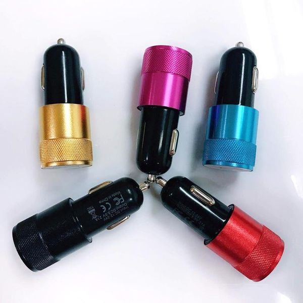 

new portable car charger dual charging ports travel charger adapter usb charger for iphone samsung huawei lg
