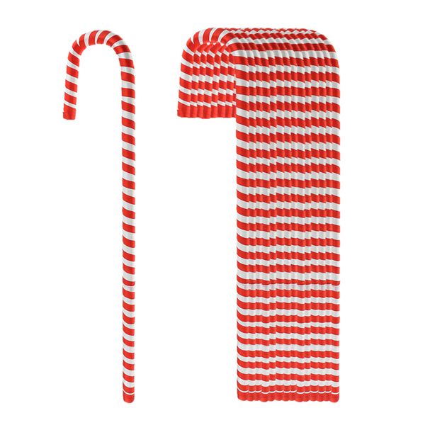 

15x candy cane christmas tree hanging decoration red white ornament 50cm